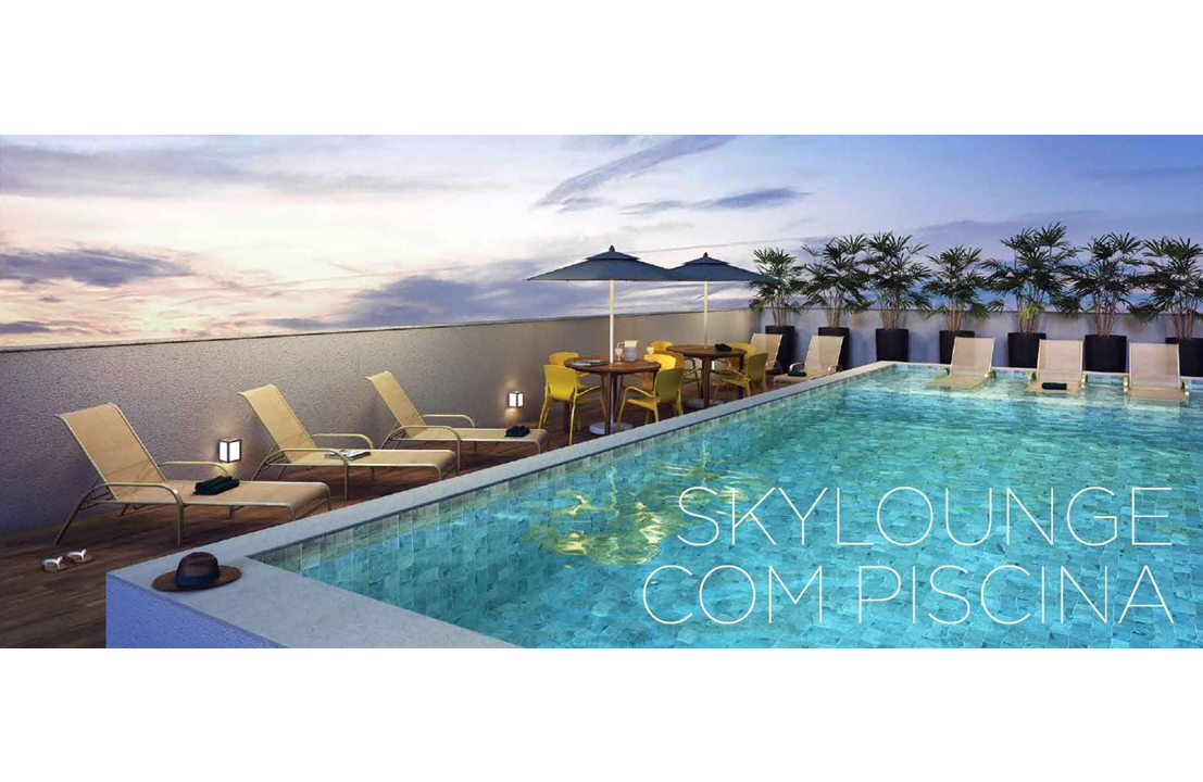 Sky Lounge com Piscina do Viva Benx Estilo Vila Mariana