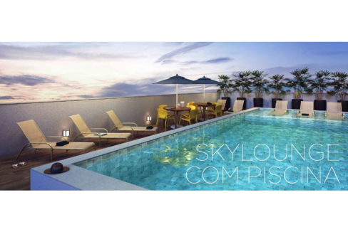 Sky Lounge com Piscina do Viva Benx Estilo Vila Mariana