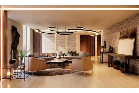 Brooklin Bricks - Perspectiva ilustrada do lobby