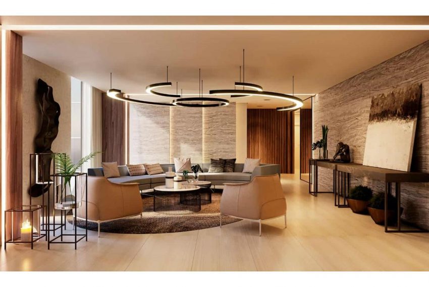 Brooklin Bricks - Perspectiva ilustrada do lobby