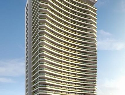 Fachada da Torre Residencial do Lançamento Villa by Versace Home