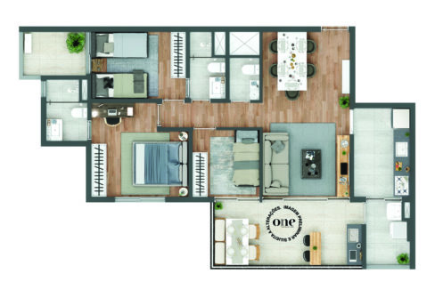 Opção 2 - Apartamento de 96m² do MODERN Vila Clementino