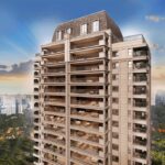 Fachada do CHATEAU Jardin no Real Parque São Paulo com arquitetura clássica contemporânea e apartamentos de alto padrão no eixo Cidade Jardim